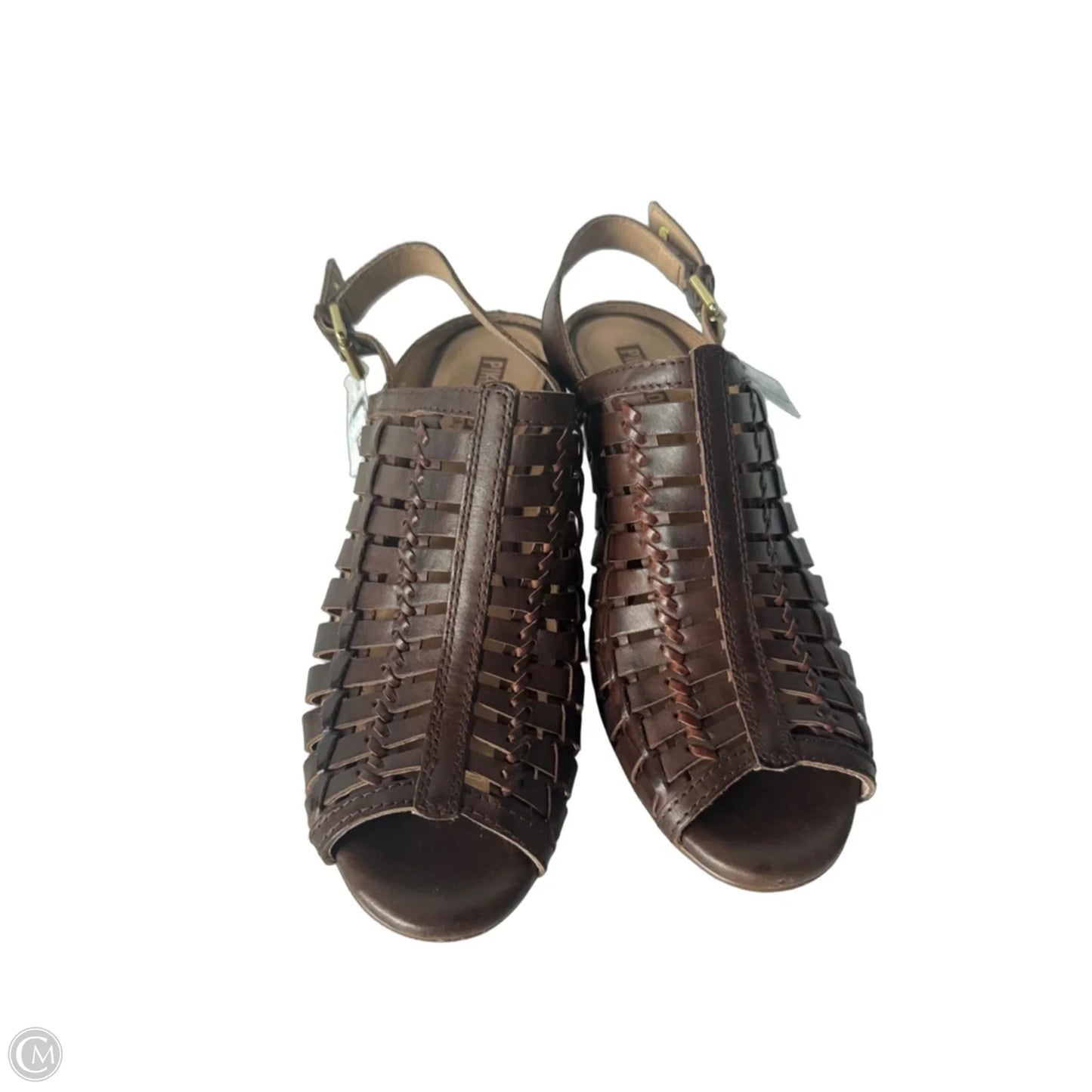 Sandals Heels Block By Pikolinos In Brown, Size: 7.5