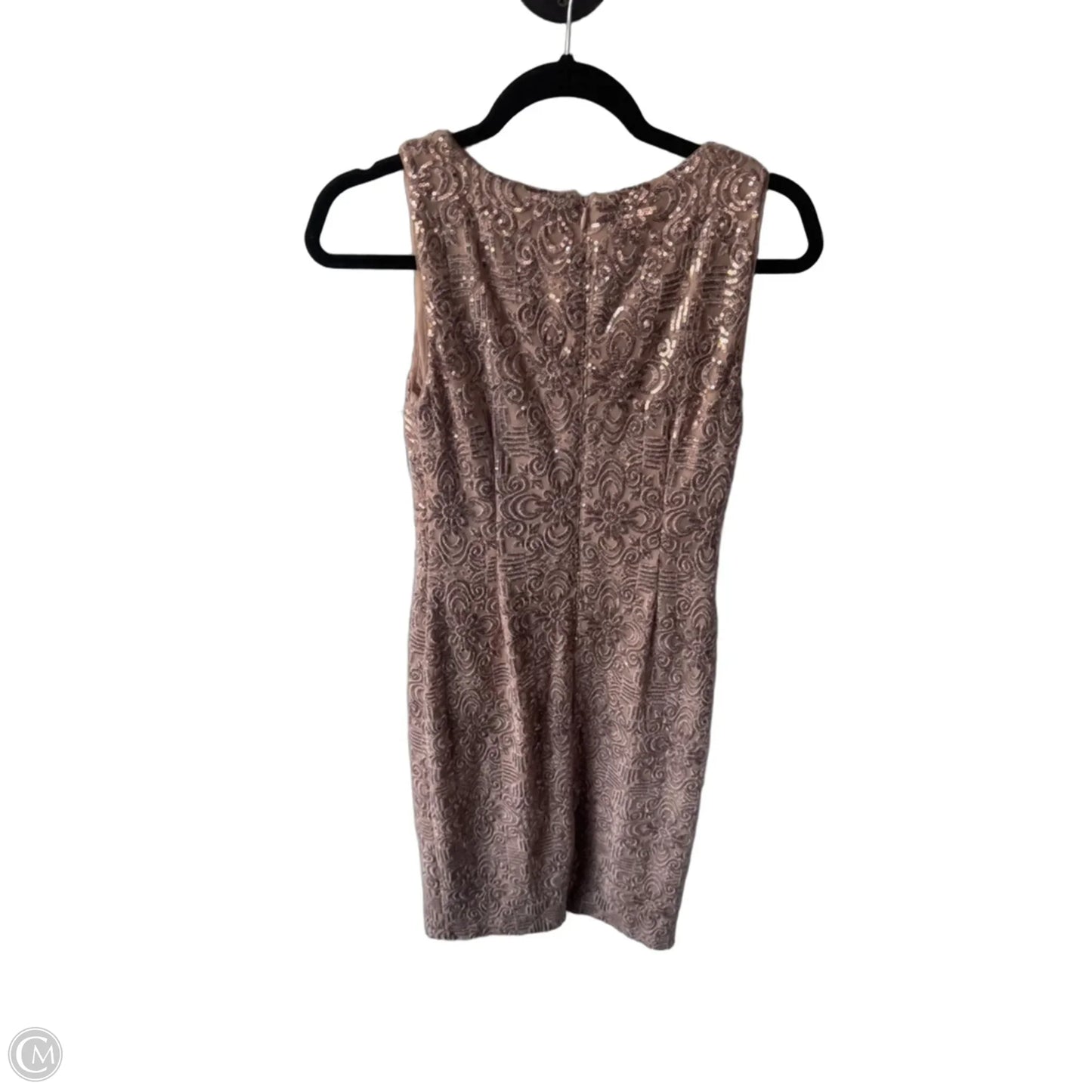 Dress Party Midi By Lauren By Ralph Lauren In Gold, Size: Xs