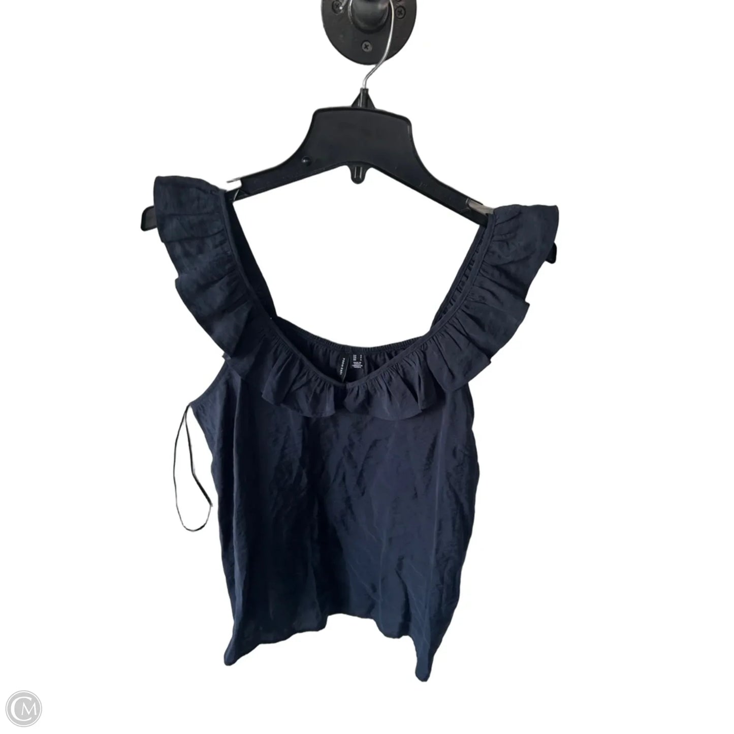 Blouse Sleeveless By Vero Moda In Navy, Size: S