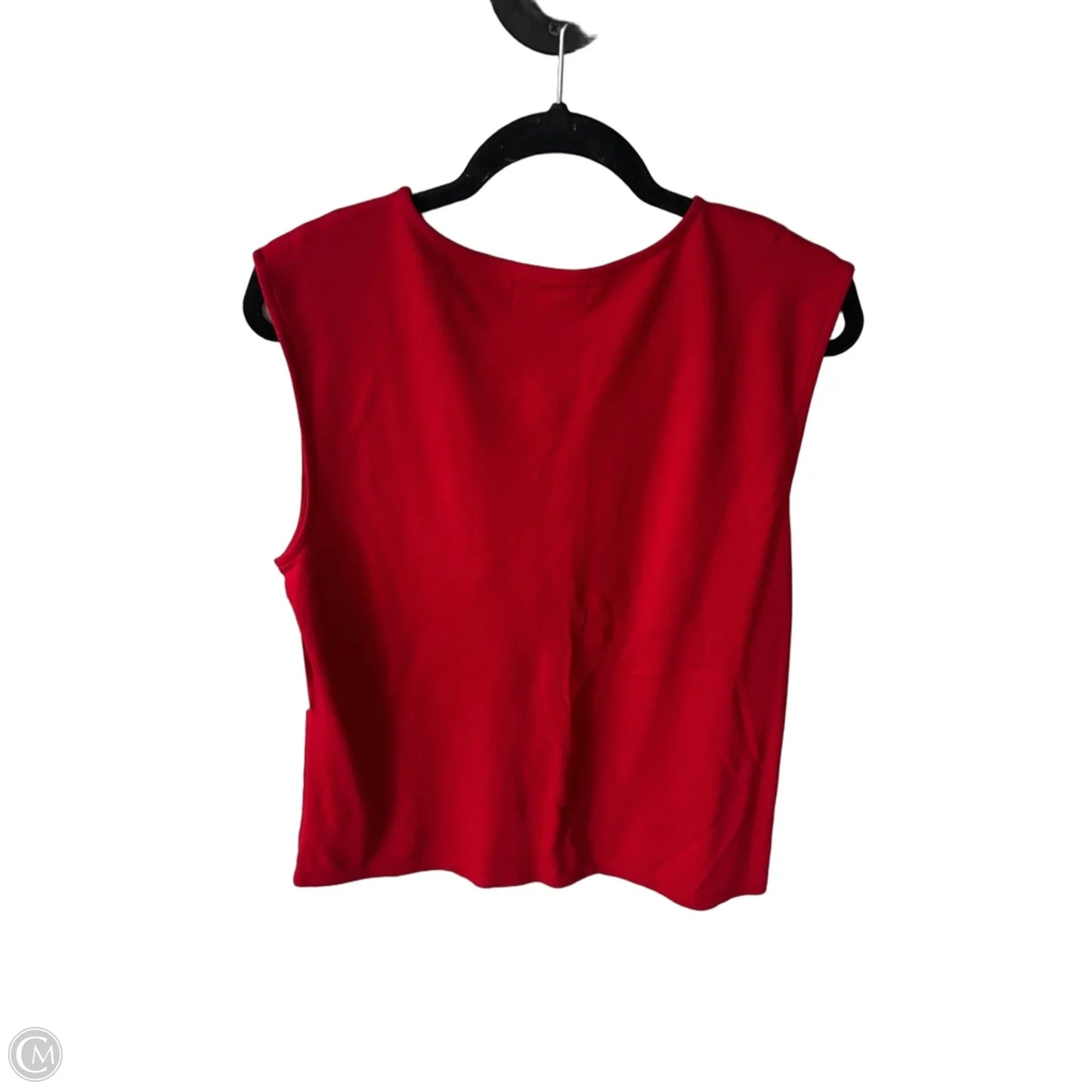 Top Sleeveless By Liz Claiborne In Red, Size: L