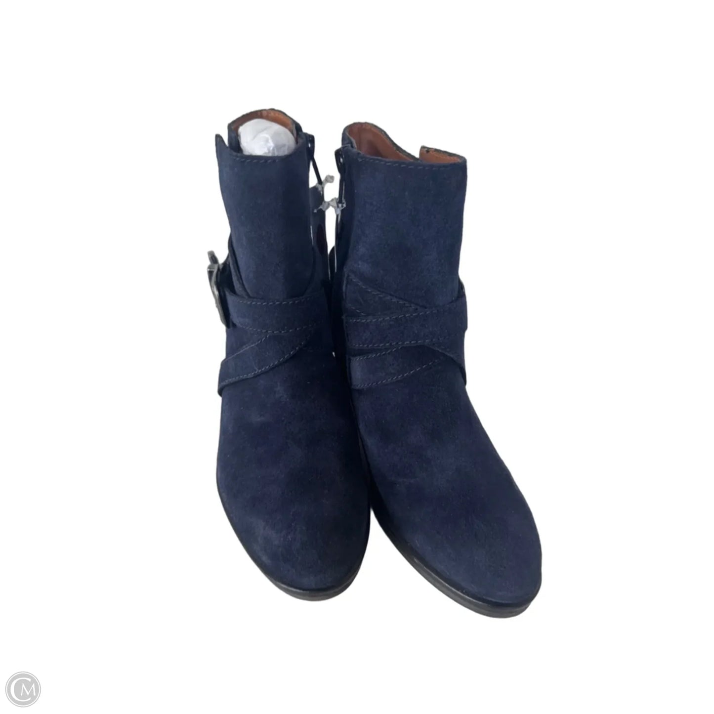 Boots Ankle Heels By Zodiac In Navy, Size: 6.5