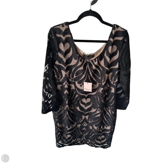 Dress Party Midi By Cmc In Black & Tan, Size: L