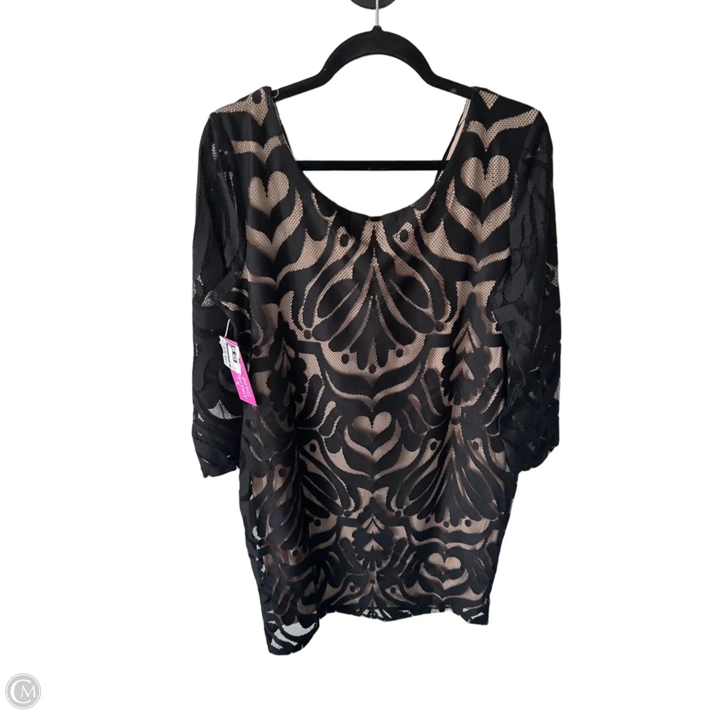 Dress Party Midi By Cmc In Black & Tan, Size: L