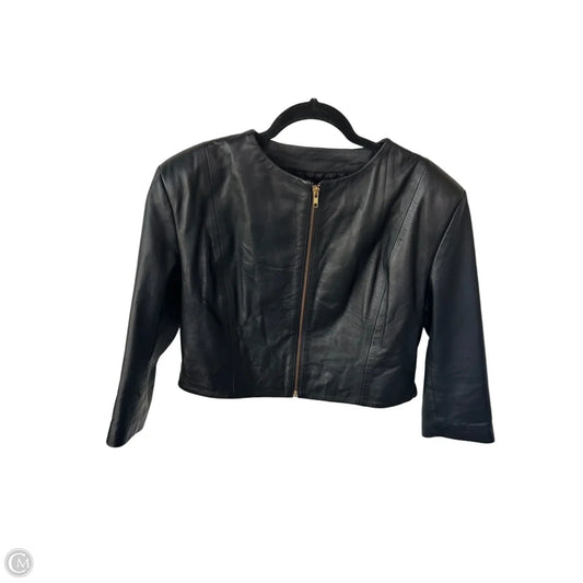 Jacket Leather By Cmc In Black, Size: S