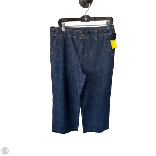 Jeans Wide Leg By Talbots In Blue Denim, Size: 10