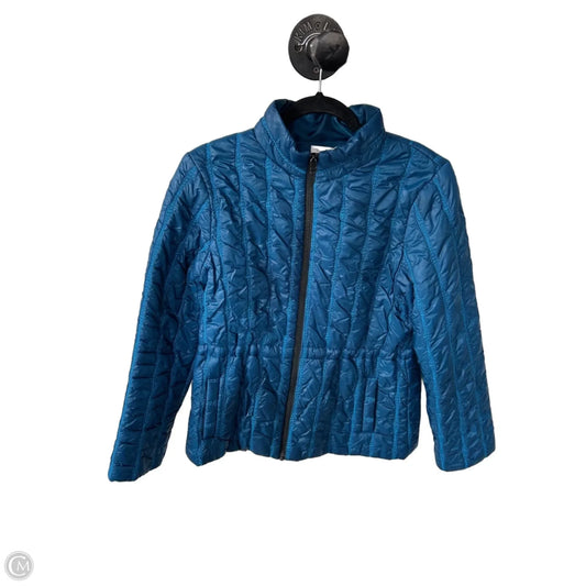 Jacket Puffer & Quilted By Cabi In Blue, Size: S