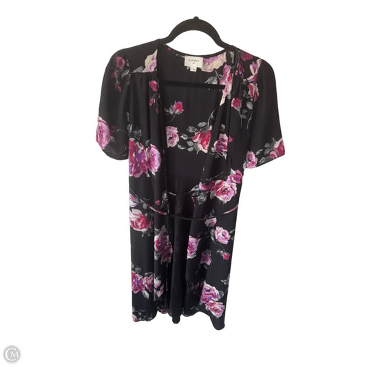 Dress Work By Everly In Black & Purple, Size: S