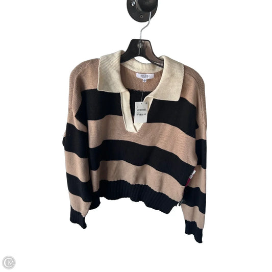 Sweater By Workshop In Black & Brown, Size: M