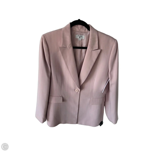 Blazer By Cmb In Pink & White, Size: L