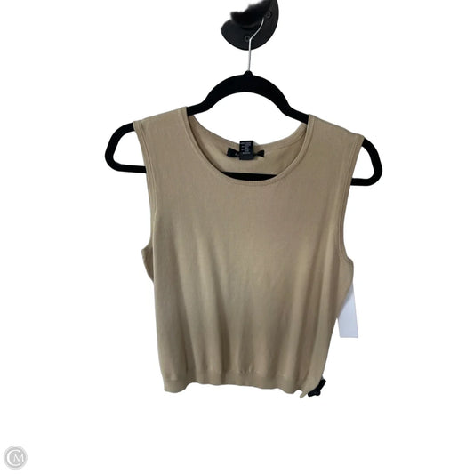 Vest Sweater By August Silk In Tan, Size: L