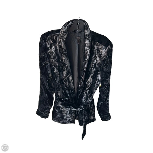Blazer By Gilli In Black & Grey, Size: 1x