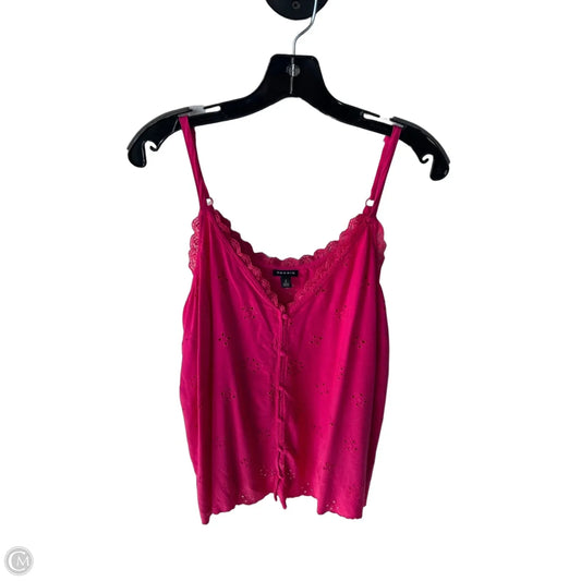 Blouse Sleeveless By Torrid In Pink, Size: 2x