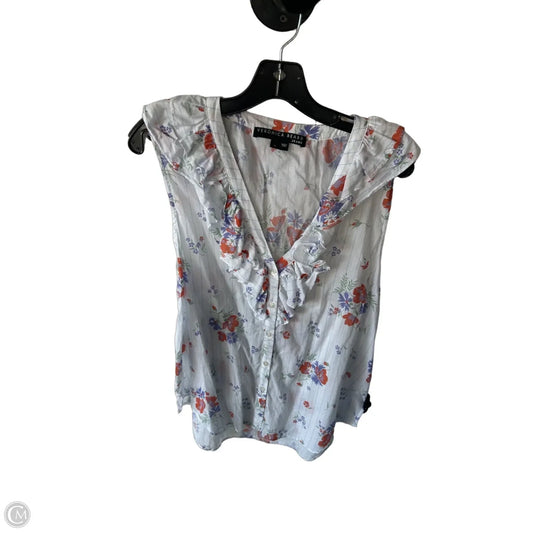 Blouse Sleeveless By Veronica Beard In Blue & Red & White, Size: Xl