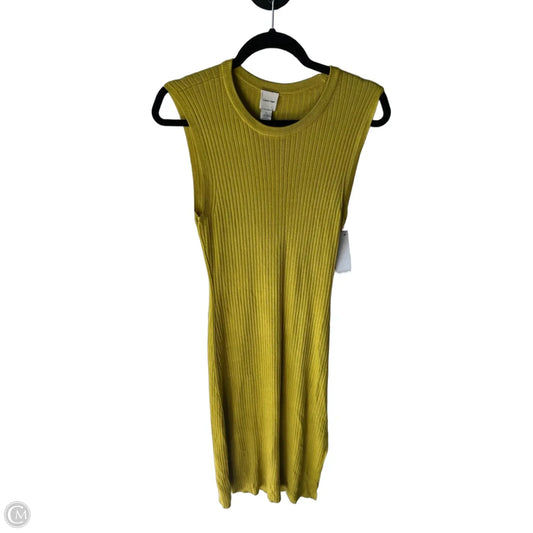 Dress Casual Maxi By Calvin Klein In Gold, Size: M