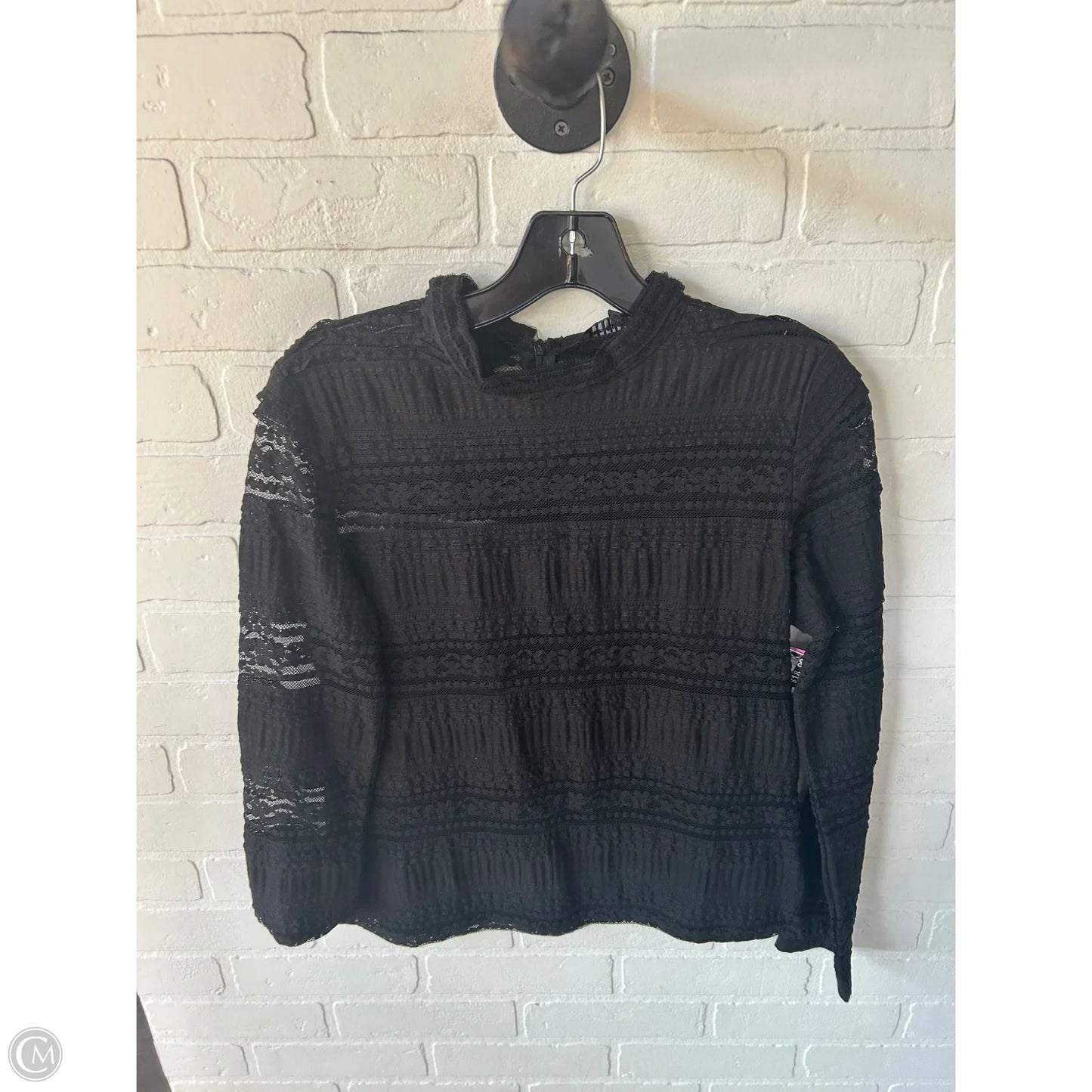 Top Long Sleeve By Endless Rose In Black, Size: M