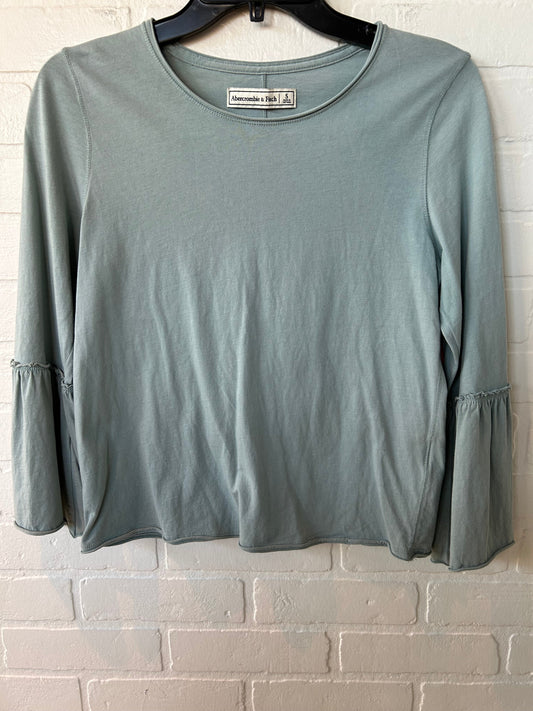 Top Long Sleeve By Abercrombie And Fitch In Blue, Size: S