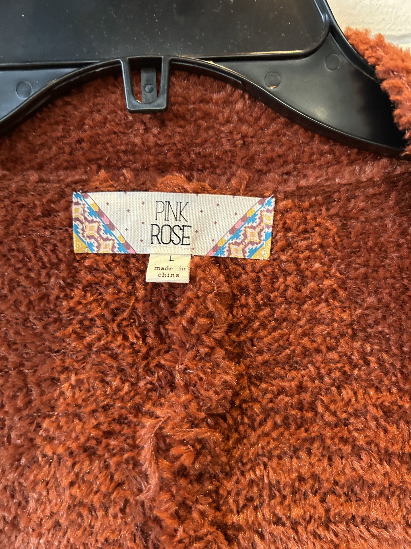 Sweater Cardigan By Pink Rose  Size: L