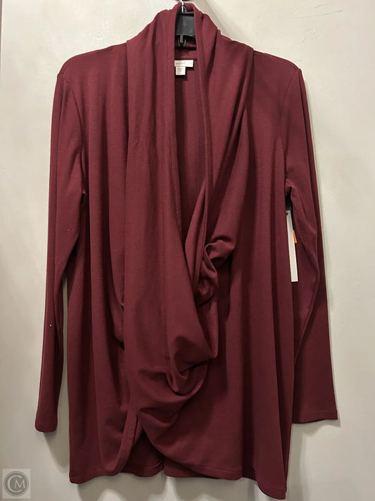 Cardigan By Pure Jill In Red, Size: M