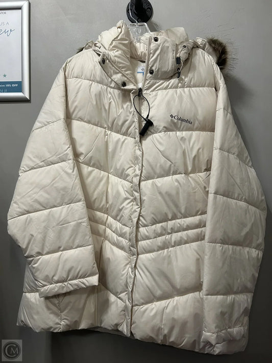 Coat Puffer & Quilted By Columbia In Cream, Size: 3x