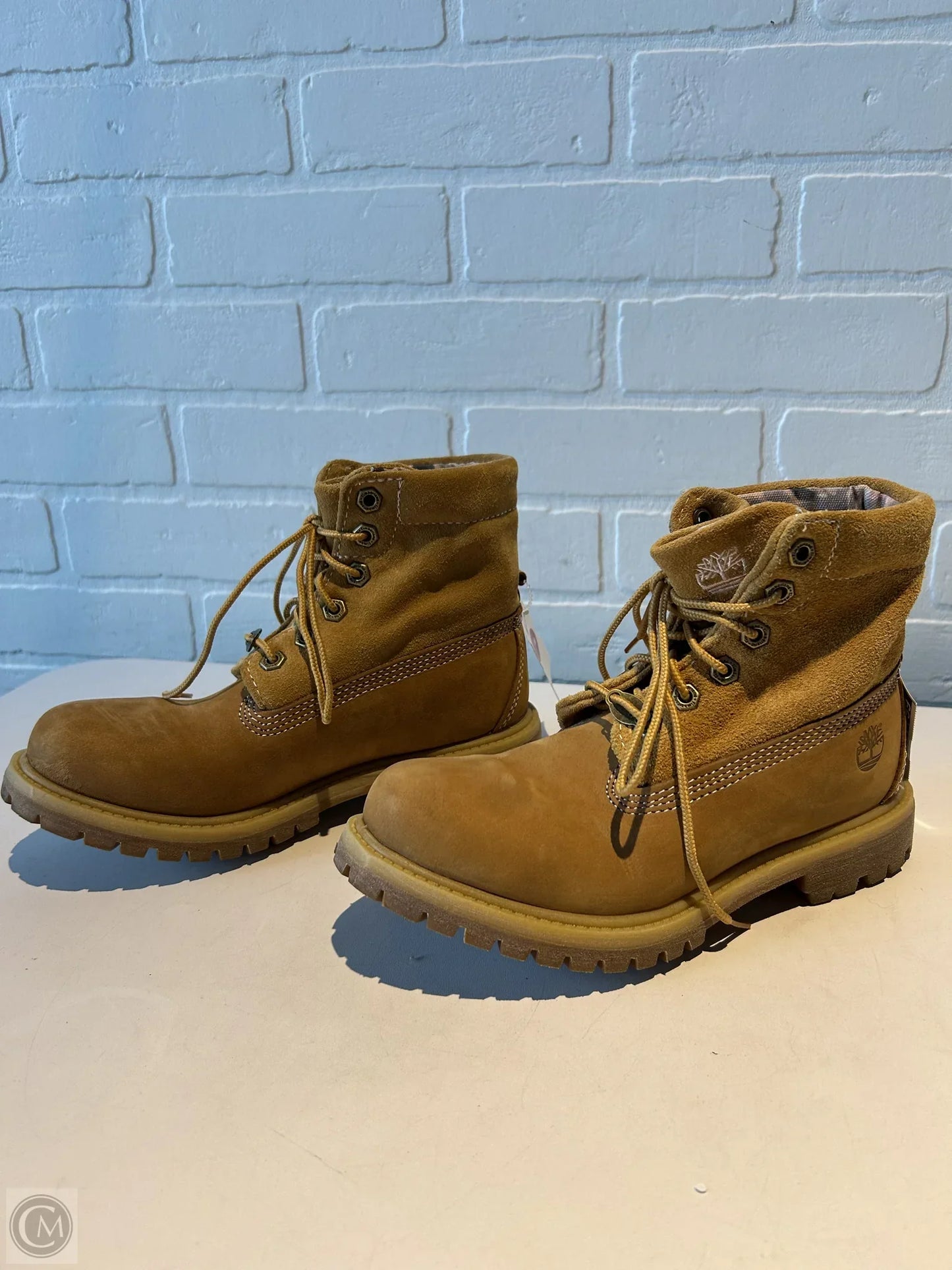 Boots Ankle Flats By Timberland In Tan, Size: 6