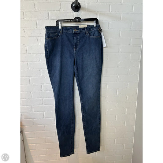 Jeans Skinny By Not Your Daughters Jeans In Blue Denim, Size: 14l