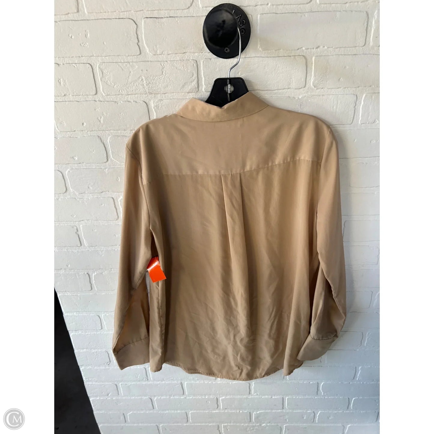 Top Long Sleeve By Nine West In Tan, Size: M