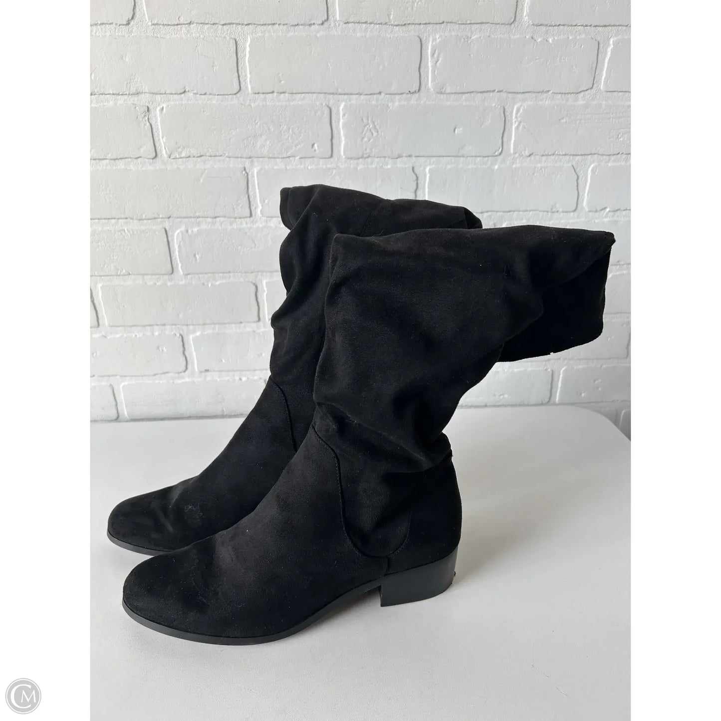 Boots Ankle Heels By Nine West In Black, Size: 8