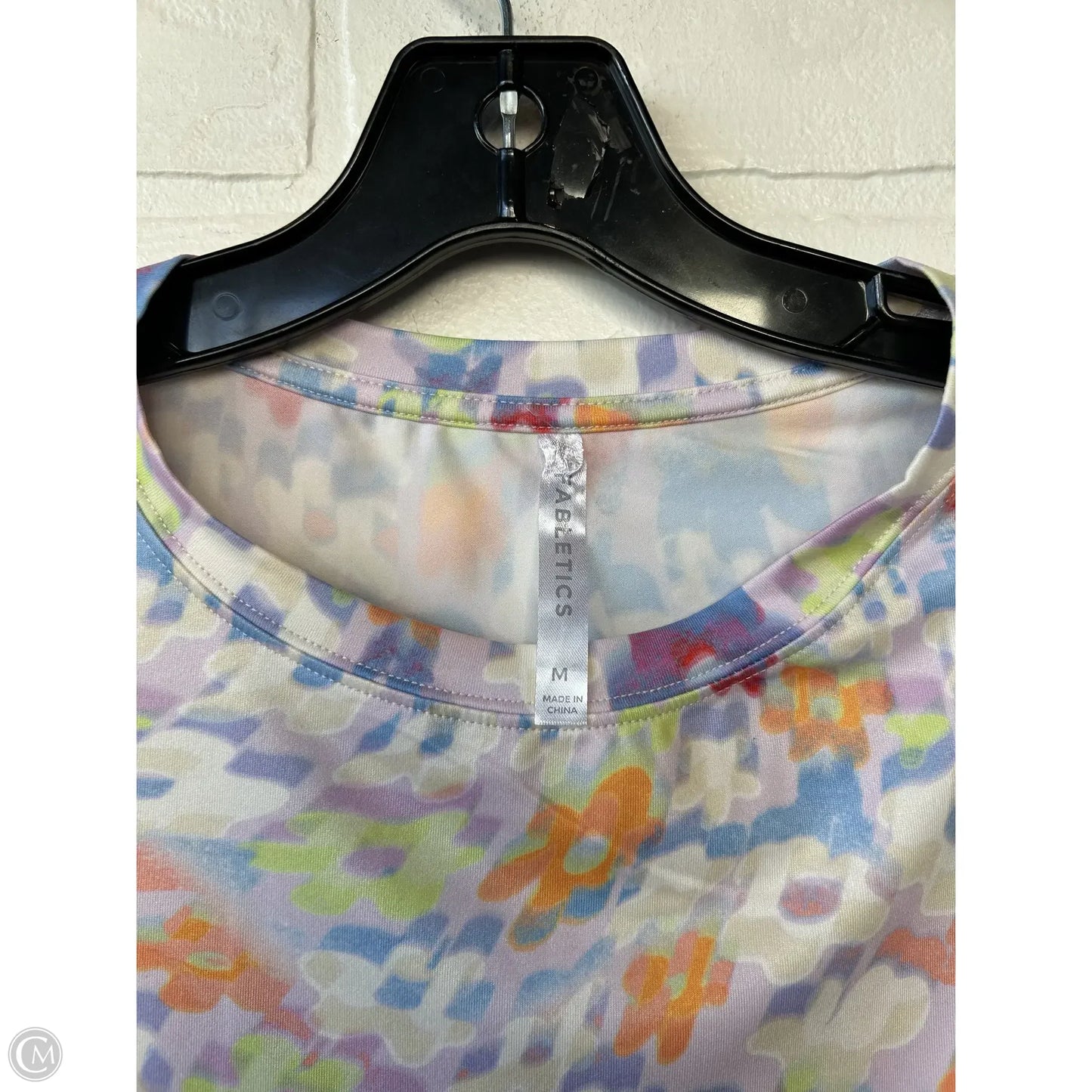 Athletic Tank Top By Fabletics In Purple & Yellow, Size: M