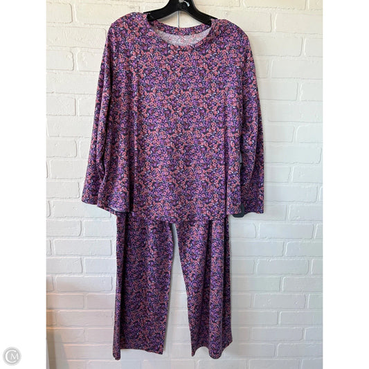 Pajamas 2pc By J. Jill In Purple, Size: M