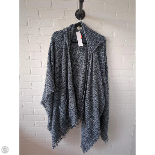 Poncho By World Market In Blue, Size: Osfm