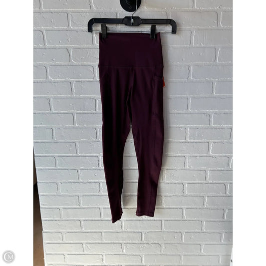 Athletic Leggings By Yogalicious In Red, Size: 0