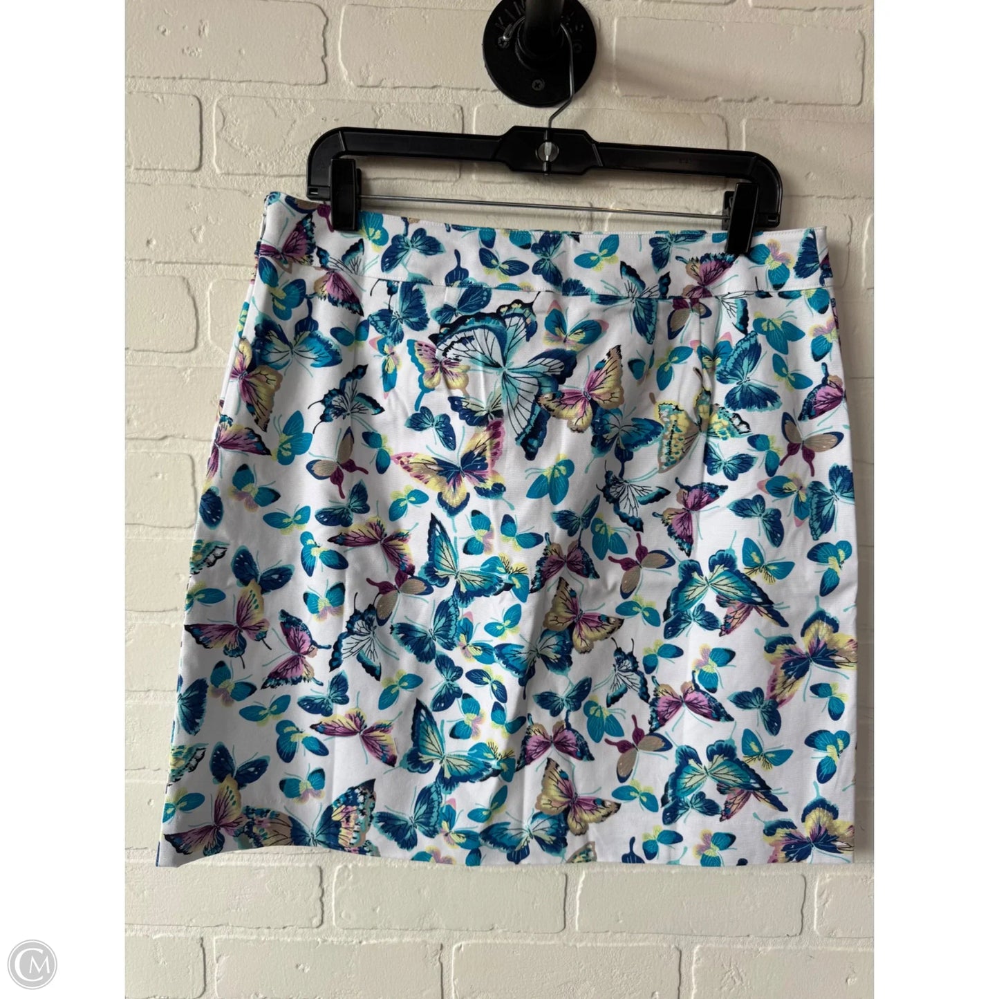 Skirt Mini & Short By Talbots In Blue & White, Size: 10p