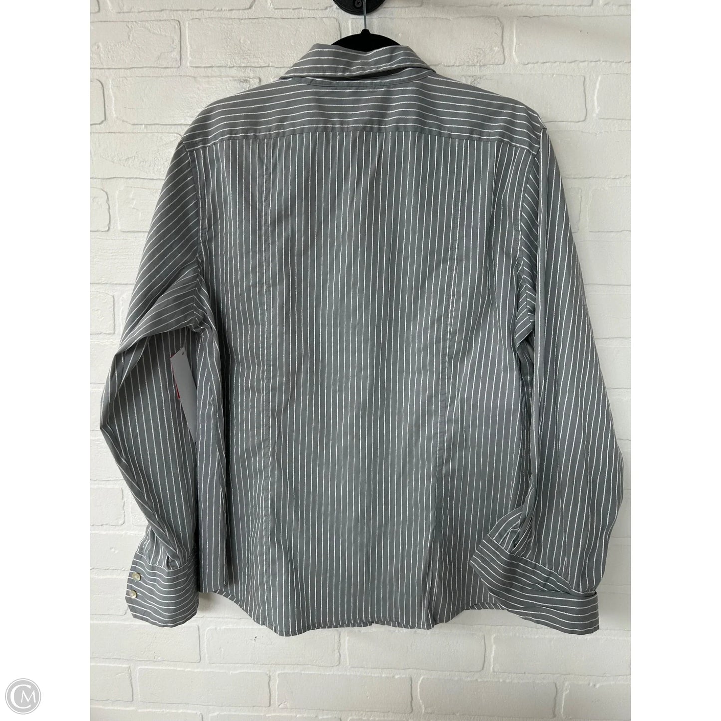 Top Long Sleeve By Chicos In Grey, Size: Xl