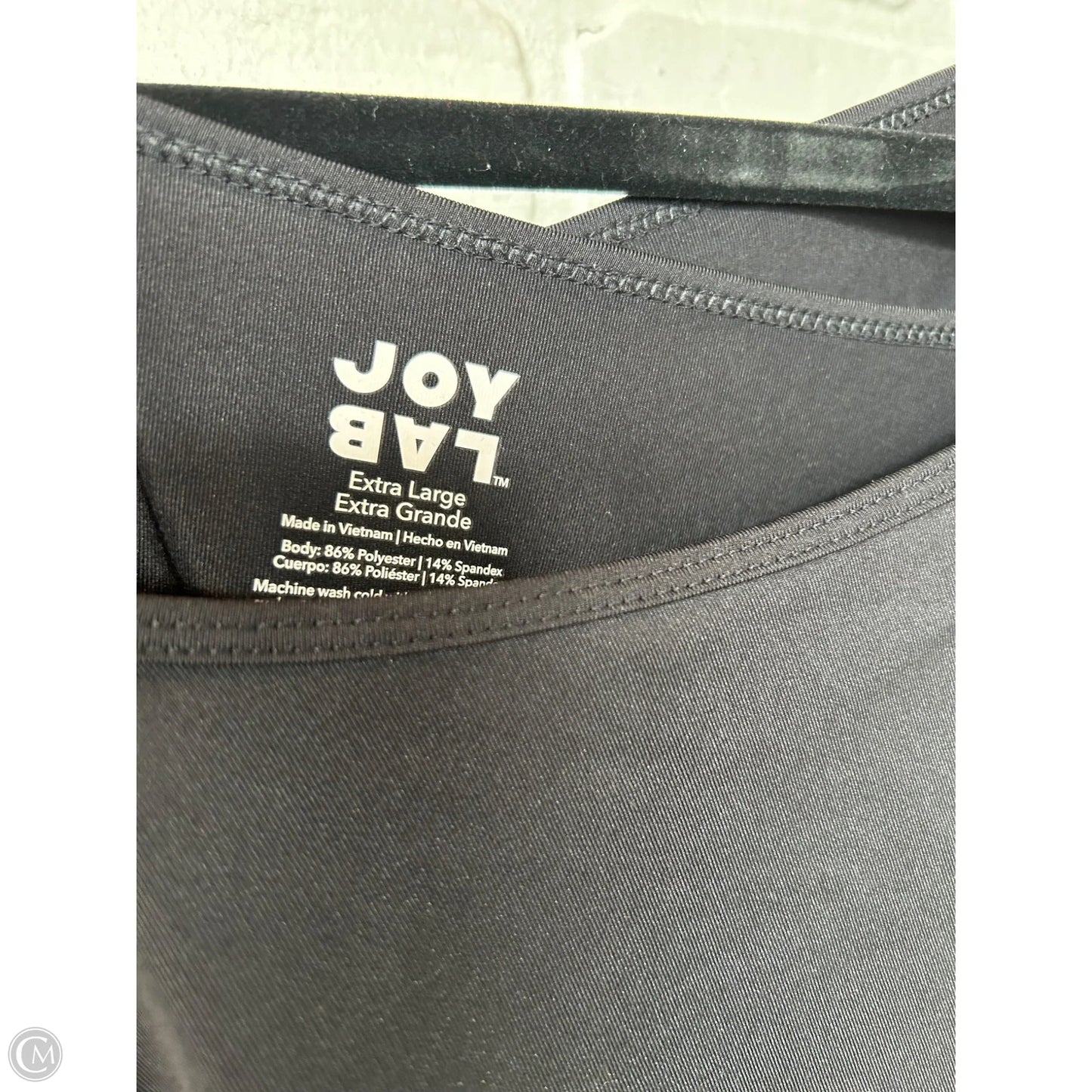 Athletic Top Long Sleeve Crewneck By Joy Lab In Black, Size: Xl