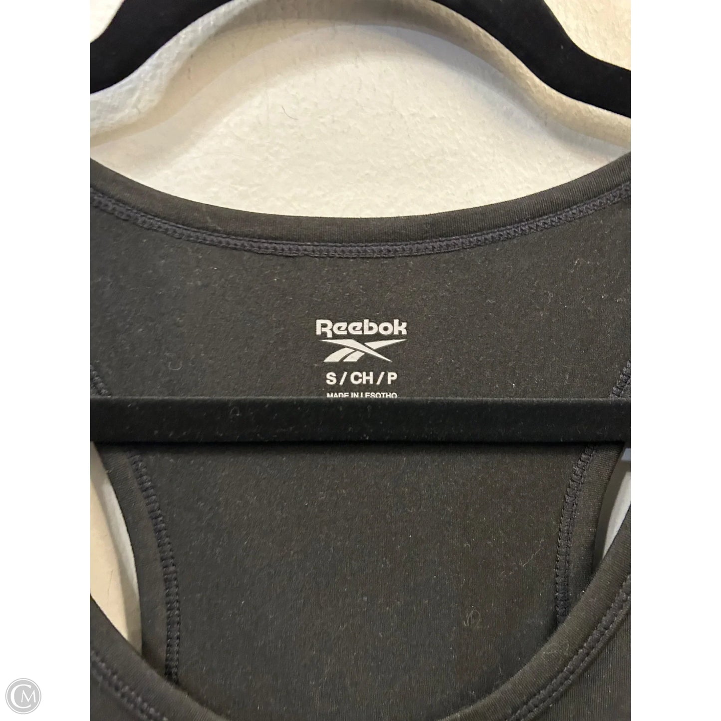 Athletic Tank Top By Reebok In Black, Size: S