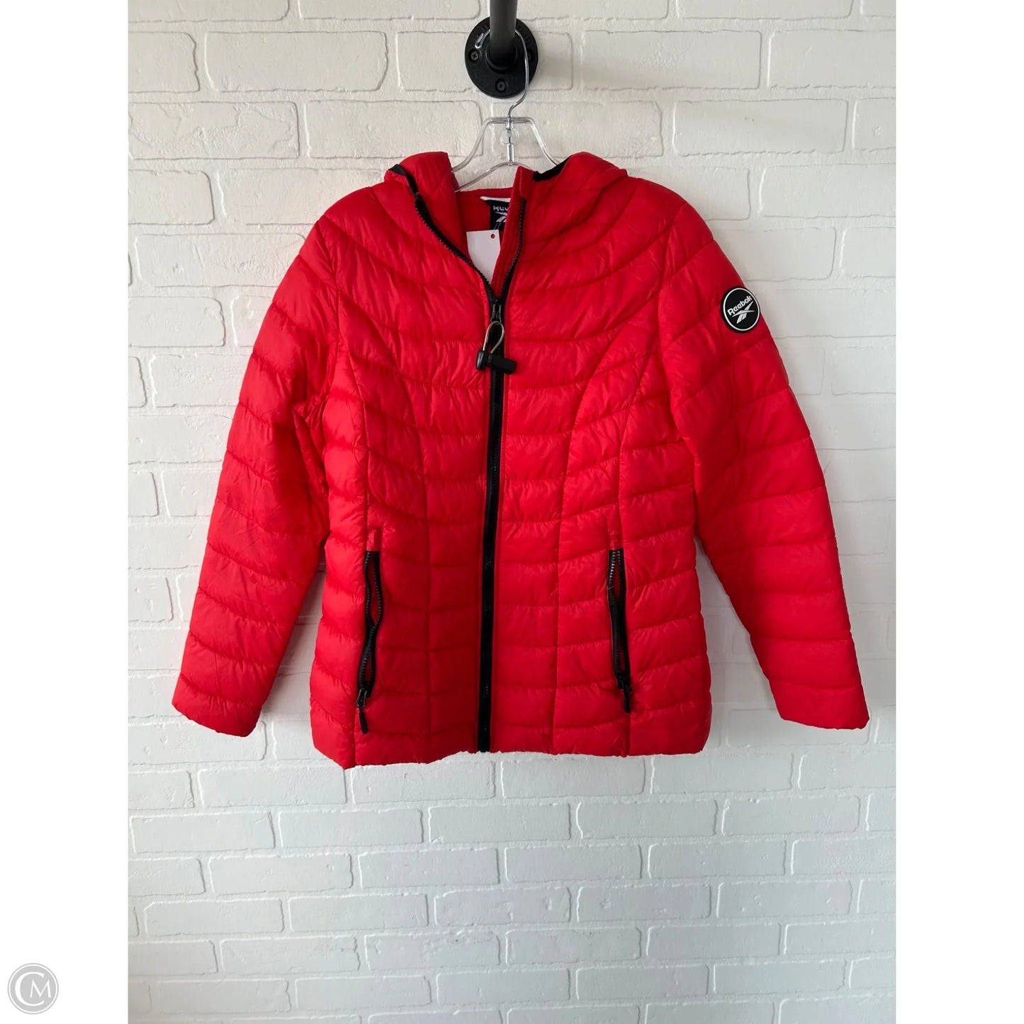 Coat Puffer & Quilted By Reebok In Red, Size: S