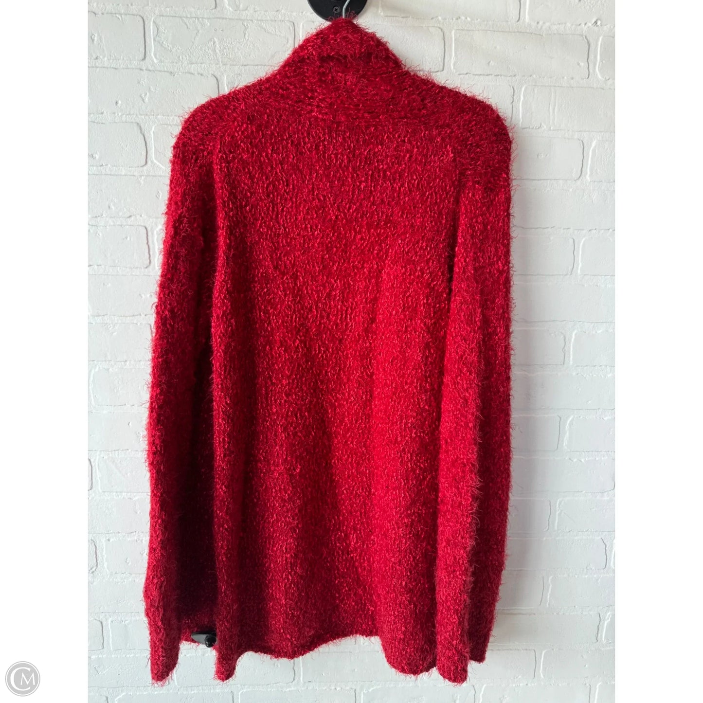 Sweater Cardigan By Simply Noelle In Red, Size: L
