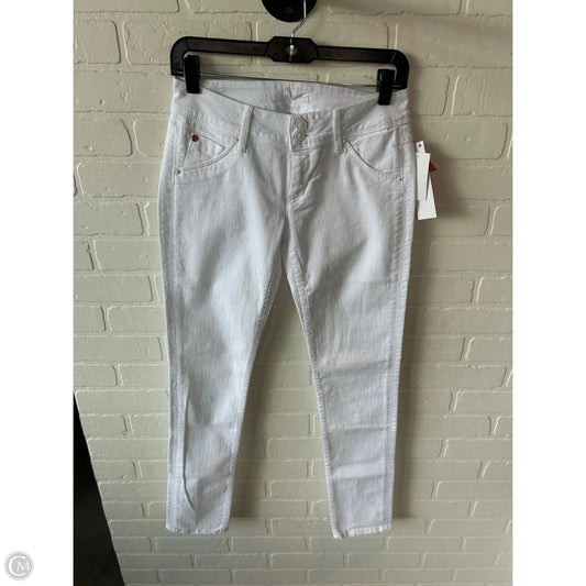 Jeans Skinny By Hudson In White Denim, Size: 2