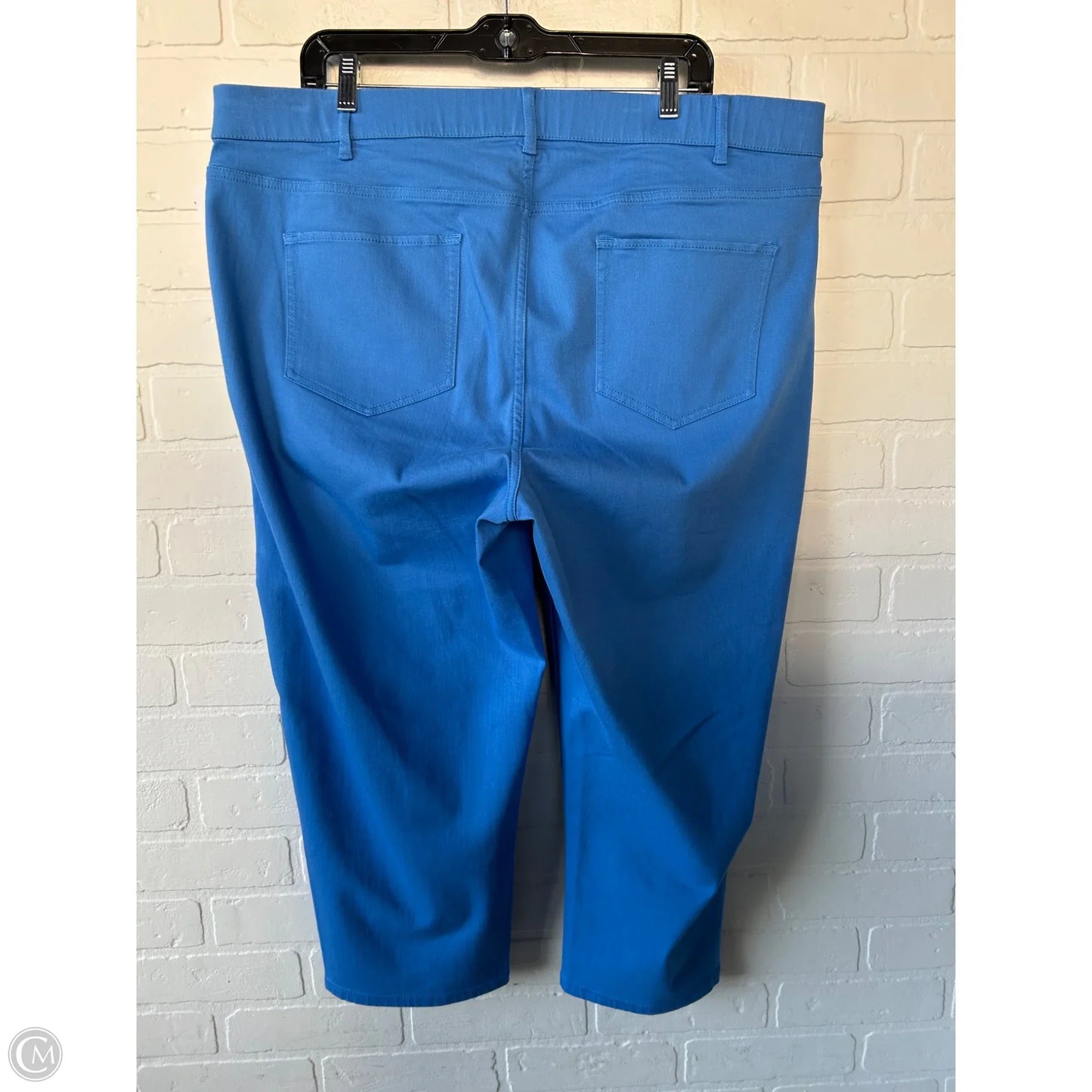 Jeans Cropped By J. Jill In Blue Denim, Size: 20