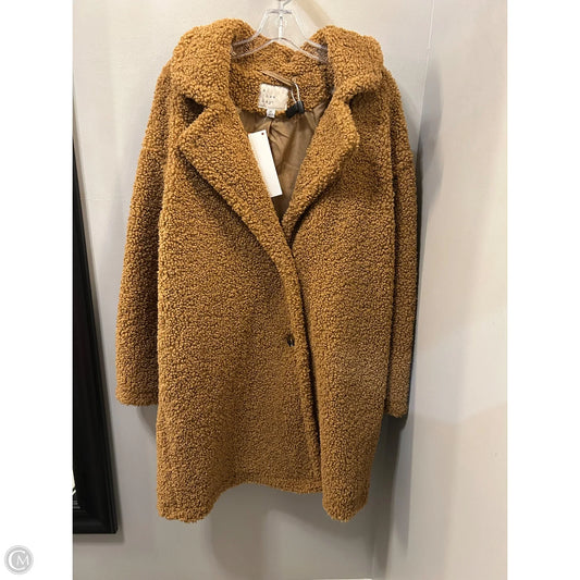 Coat Faux Fur & Sherpa By A New Day In Tan, Size: Xl