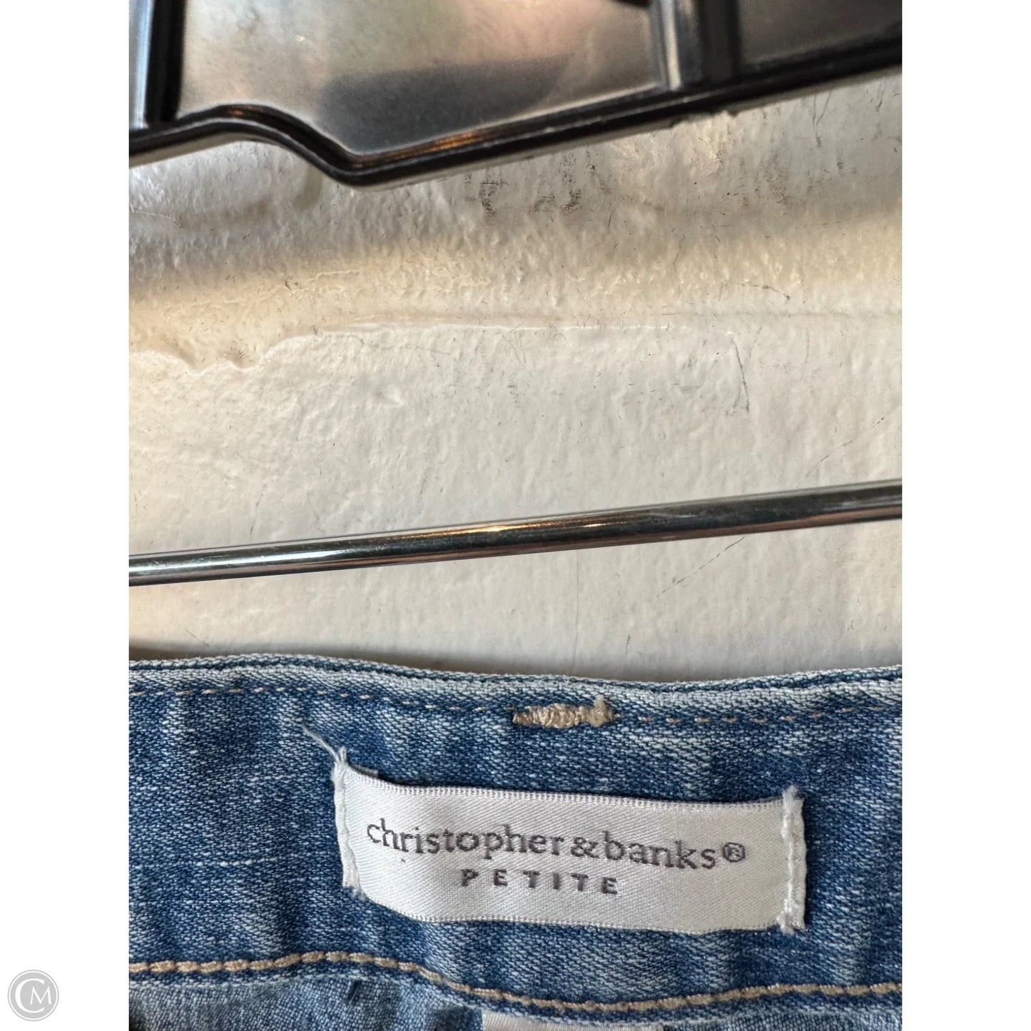 Skirt Mini & Short By Christopher And Banks In Blue Denim, Size: 14p