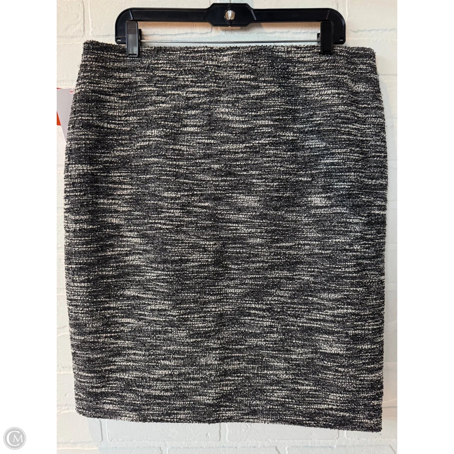 Skirt Midi By Ann Taylor In Black & White, Size: 12