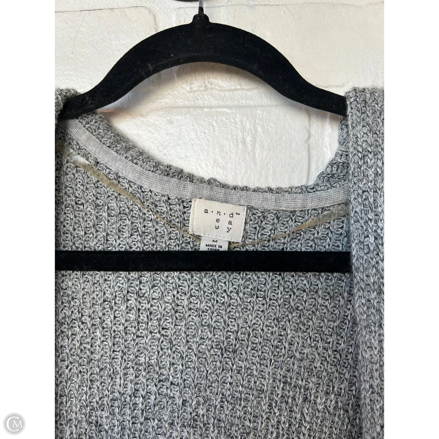 Vest Sweater By A New Day In Grey, Size: M