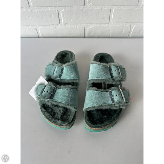 Sandals Flats By Birkenstock In Green, Size: 7.5