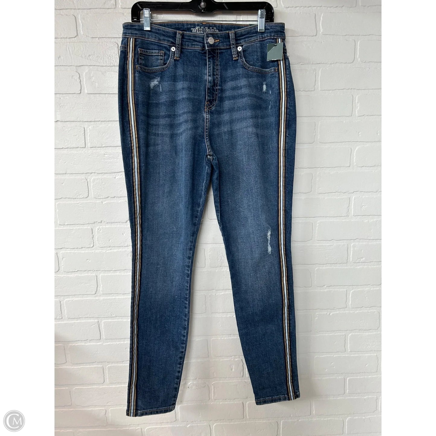 Jeans Skinny By Wild Fable In Blue Denim, Size: 12