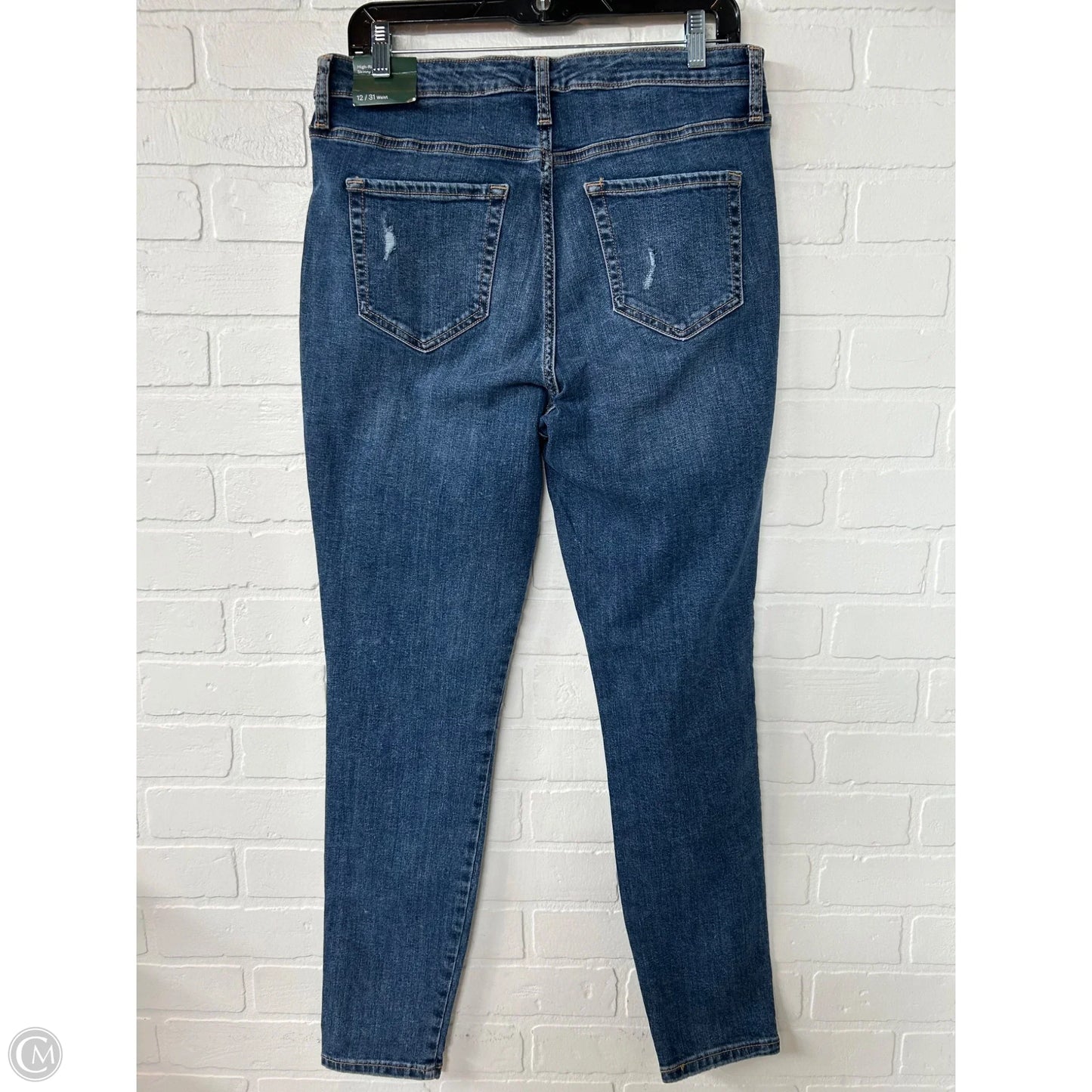 Jeans Skinny By Wild Fable In Blue Denim, Size: 12