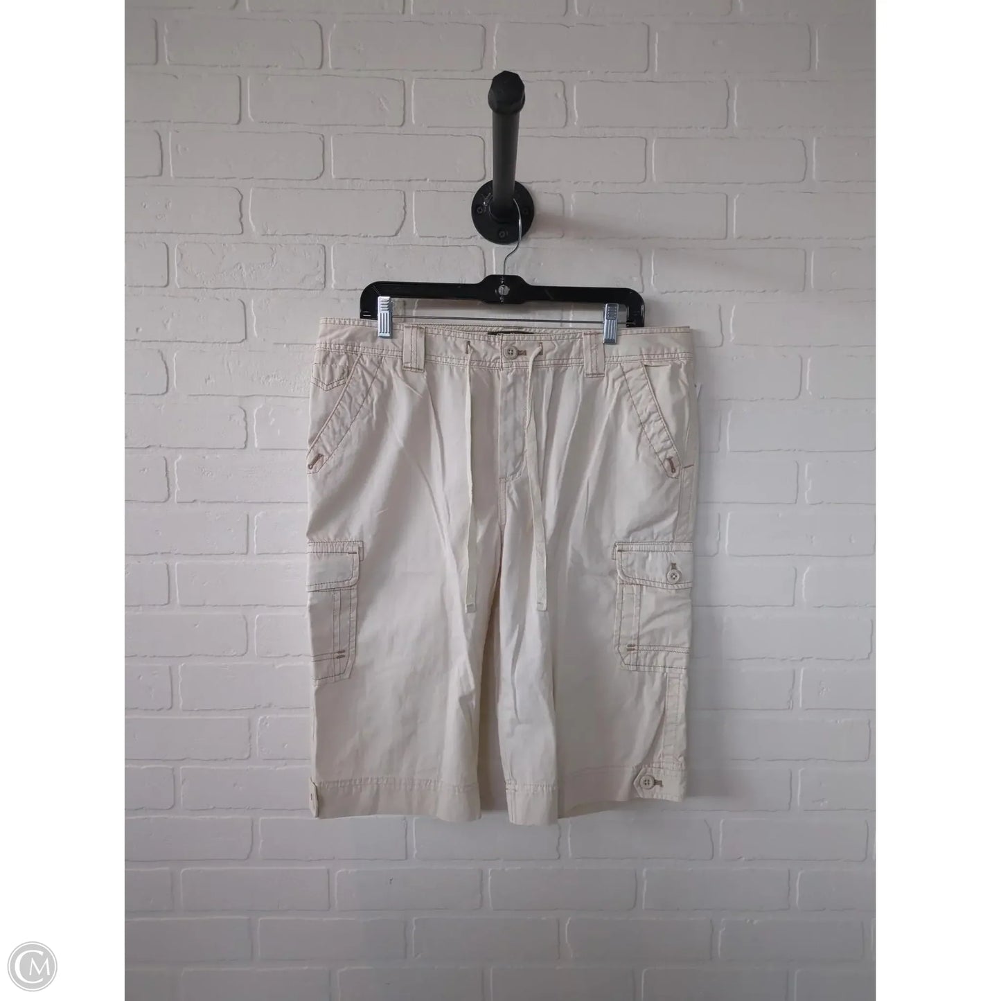 Shorts By Eddie Bauer In Cream, Size: 14l