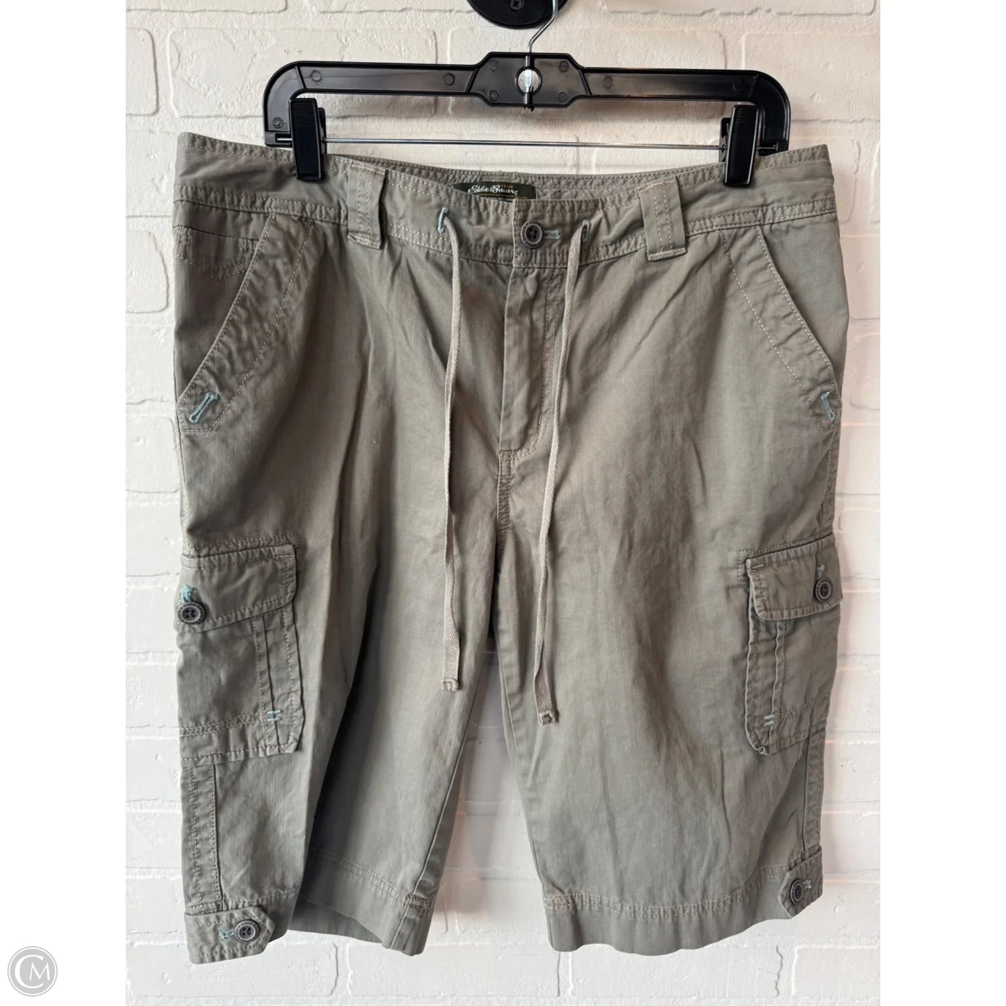 Shorts By Eddie Bauer In Green, Size: 14l