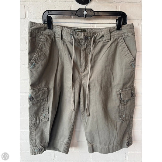Shorts By Eddie Bauer In Green, Size: 14l