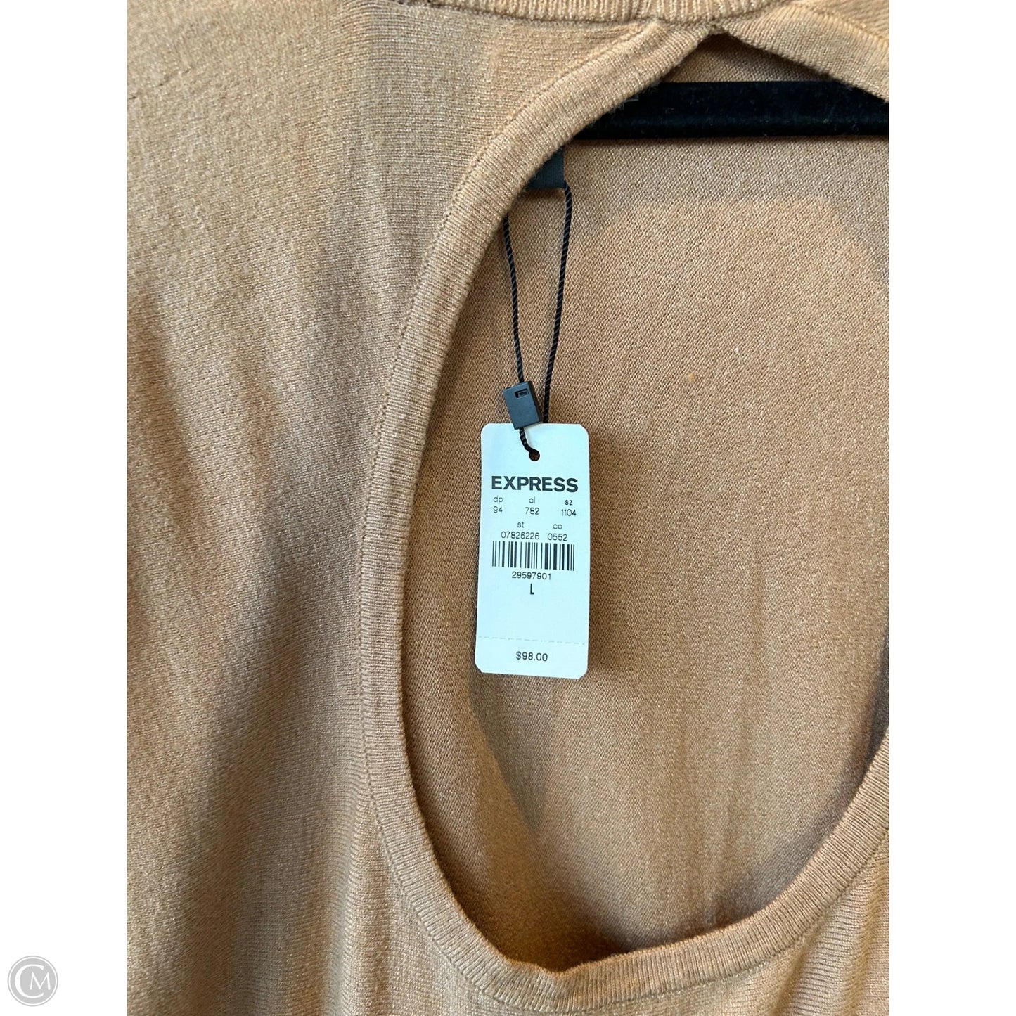 Dress Sweater By Express In Tan, Size: L